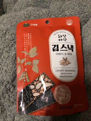 더빈트 와삭바삭 김스낵 — 5점을 준 리뷰어가 2019년 12월 올린 사용 사진