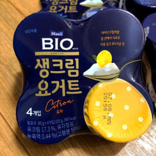 [매일 바이오] 생크림요거트 플레인 12개 + 유자 12개 — 4.5점을 준 리뷰어가 2019년 6월 올린 사용 사진