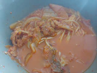 땡땡쿡 더실비김치찌개 2인분 710g 라면사리 포함 — 4점을 준 리뷰어가 2020년 2월 올린 사용 사진