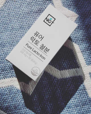 네츄럴굿띵스 퓨어 락토 철분 60일분 — 4.67점을 준 리뷰어가 2018년 2월 올린 사용 사진