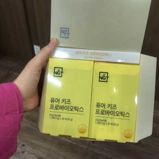 네츄럴굿띵스 퓨어 키즈 프로바이오틱스 60포 — 4점을 준 리뷰어가 2019년 6월 올린 사용 사진