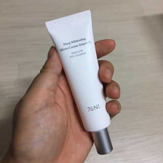 [76N1]딥 화이트닝 마이크로 크림앰플 — 4점을 준 리뷰어가 2019년 12월 올린 사용 사진