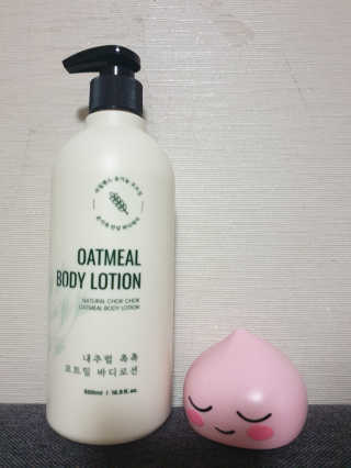 (주)에네스티 내추럴 촉촉  오트밀 바디로션 500ml — 3점을 준 리뷰어가 2019년 8월 올린 사용 사진