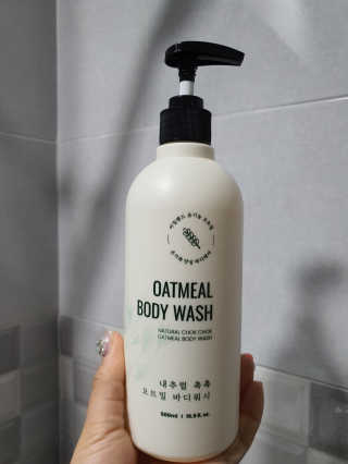 (주)에네스티 내추럴 촉촉  오트밀 바디워시 500ml — 5점을 준 리뷰어가 2019년 12월 올린 사용 사진