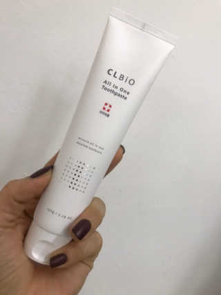 씨엘바이오 올인원 치약 150g — 5점을 준 리뷰어가 2019년 1월 올린 사용 사진
