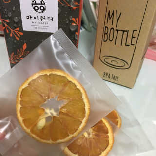ㅎㅎ마이워터 ㅎㅎ 마이워터 과일워터팩+전용보틀_레몬오렌지 — 4.33점을 준 리뷰어가 2017년 9월 올린 사용 사진