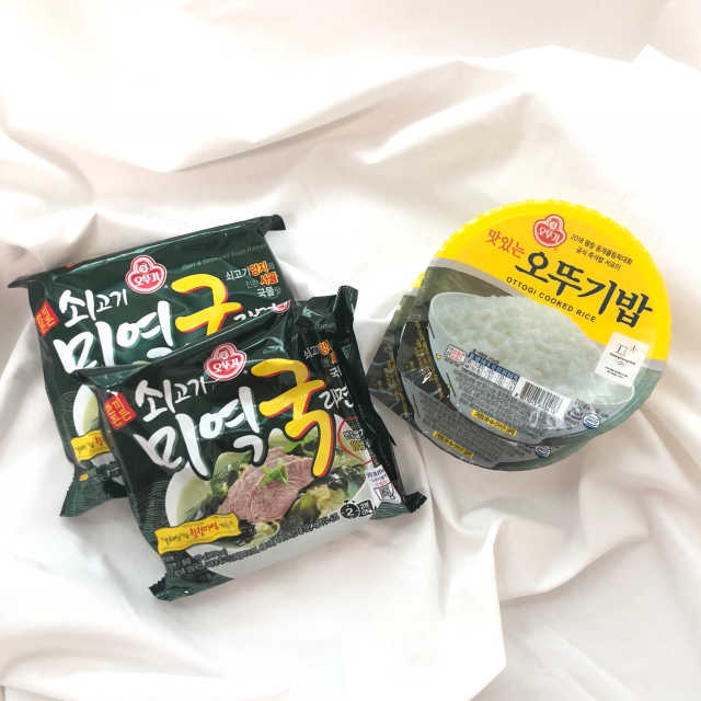 오뚜기 신제품 쇠고기미역국라면, 오뚜기밥 리뷰 사진