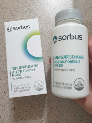 소버스 식물성 오메가3 DHA 600 — 5점을 준 리뷰어가 2020년 3월 올린 사용 사진