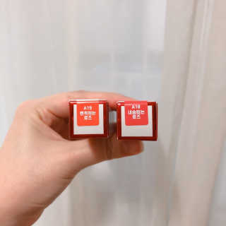 [블랙루즈] 에어 핏 벨벳 틴트4 1+1 — 2점을 준 리뷰어가 2019년 7월 올린 사용 사진