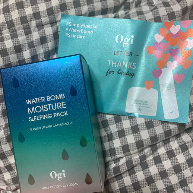 오지아이 워터 밤 모이스처 슬리핑 팩 4ml X 20pcs 리뷰 사진