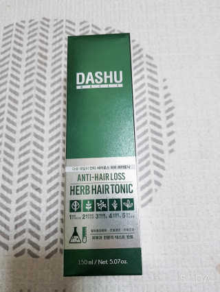 다슈코리아 다슈 데일리 안티 헤어로스 허브 헤어토닉 150ml — 4점을 준 리뷰어가 2019년 8월 올린 사용 사진