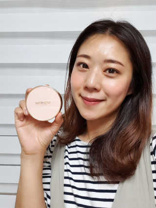 미넴보떼 [조여정쿠션] 아쿠아 GG모이스쳐 쿠션 23호 — 4점을 준 리뷰어가 2019년 6월 올린 사용 사진