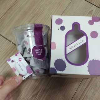 야시엔코 앰플수면팩 퍼플 — 4점을 준 리뷰어가 2018년 8월 올린 사용 사진
