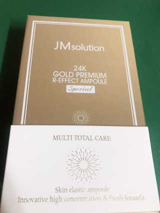 JM솔루션 24K 골드 프리미엄 알 이펙트 앰플 스페셜 — 5점을 준 리뷰어가 2018년 12월 올린 사용 사진