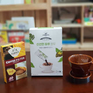 (주)쟈뎅 [쟈뎅] 클래스 신선한 하루 원두+여과지 SET — 5점을 준 리뷰어가 2019년 3월 올린 사용 사진