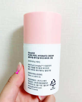 글로우힐 퓨어 필 하이드레이트 크림 — 4점을 준 리뷰어가 2018년 10월 올린 사용 사진
