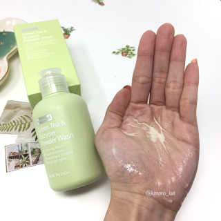 바이 위시트랜드 Green Tea Powder Wash — 3.17점을 준 리뷰어가 2018년 1월 올린 사용 사진