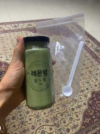초능력 국내산 레몬밤 분말 — 5점을 준 리뷰어가 2019년 8월 올린 사용 사진