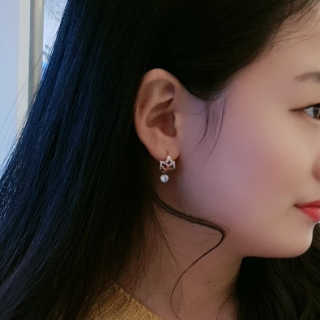 수앤수 원터치귀걸이 로즈핑크컬러 13종 모음 — 5점을 준 리뷰어가 2019년 3월 올린 사용 사진
