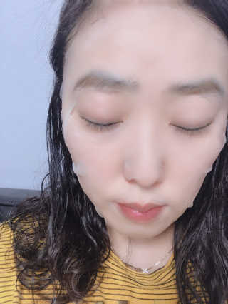 메이베나 1일 1팩 뽑아쓰는 마스크팩 — 5점을 준 리뷰어가 2019년 2월 올린 사용 사진