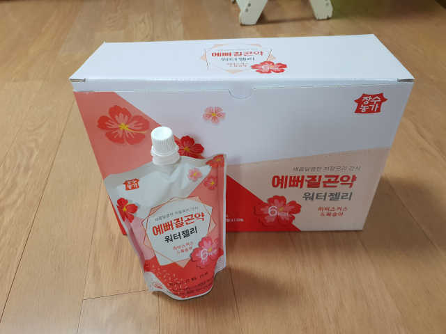 [장수농가] 예뻐질곤약 워터젤리 6kcal 리뷰 사진