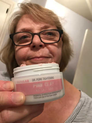 Dr.pore tightening pink clay facial mask — 5점을 준 리뷰어가 2018년 9월 올린 사용 사진