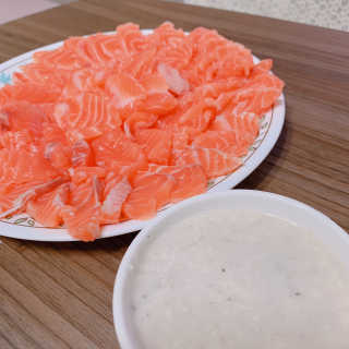 동원산업 항공직송 동원생연어 — 5점을 준 리뷰어가 2019년 7월 올린 사용 사진