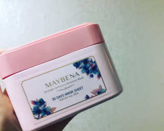 메이베나 1일 1팩 뽑아쓰는 마스크팩 — 4점을 준 리뷰어가 2019년 1월 올린 사용 사진