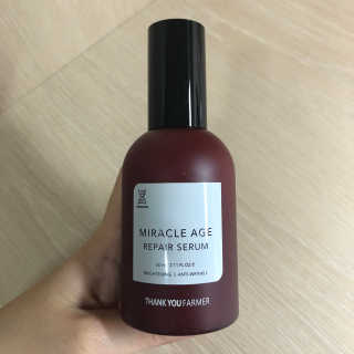 땡큐파머 미라클 에이지 리페어 세럼 — 4점을 준 리뷰어가 2019년 11월 올린 사용 사진
