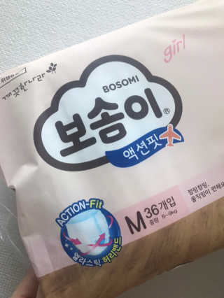 보솜이 액션핏 팬티형 — 5점을 준 리뷰어가 2019년 3월 올린 사용 사진
