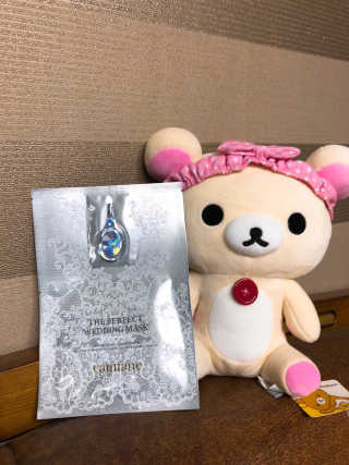 카미안느 더 퍼펙트 웨딩 마스크 — 5점을 준 리뷰어가 2018년 11월 올린 사용 사진