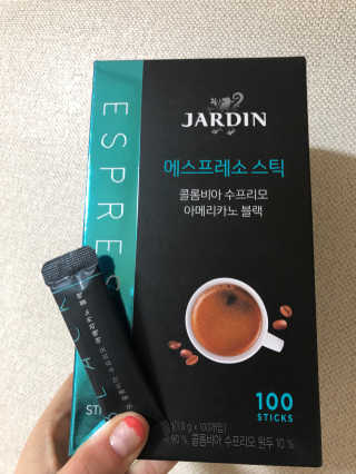 (주)쟈뎅 쟈뎅 에스프레소 스틱 아메리카노 블랙 — 5점을 준 리뷰어가 2018년 10월 올린 사용 사진
