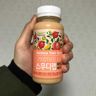풀무원 스무디랩 피치&비타 — 5점을 준 리뷰어가 2017년 11월 올린 사용 사진