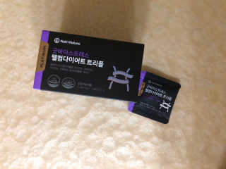 뉴트리네이처 굿바이 스트레스 웰컴 다이어트 트리플 — 4점을 준 리뷰어가 2019년 10월 올린 사용 사진