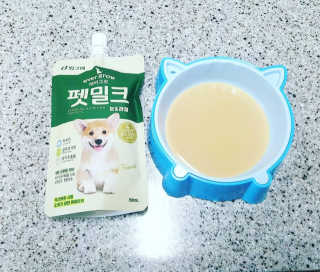 [빙그레] 에버그로 생유산균 1봉（10포입）+펫밀크2팩 — 5점을 준 리뷰어가 2019년 5월 올린 사용 사진