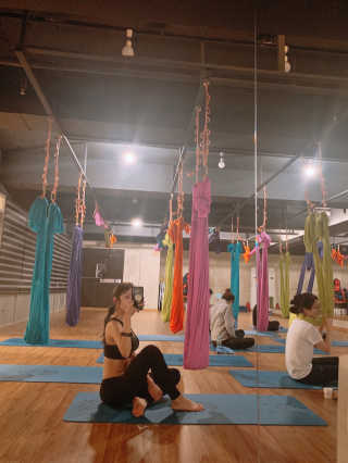[별이 빛나는 요가필라] 플라잉요가, 일반 요가 4회 — 5점을 준 리뷰어가 2019년 1월 올린 사용 사진