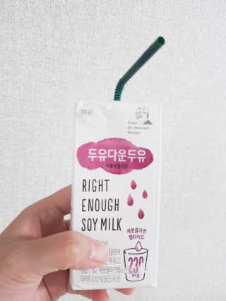 이롬 두유다운두유 4종 — 5점을 준 리뷰어가 2019년 8월 올린 사용 사진