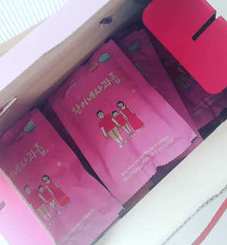 찬이네과수원 찬이네_사과즙 1BOX 50개입 — 5점을 준 리뷰어가 2018년 3월 올린 사용 사진