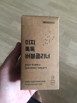 [에코앤드]이지톡톡 버블클리너 1종세척제 — 5점을 준 리뷰어가 2019년 6월 올린 사용 사진
