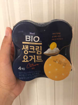 [매일 바이오] 생크림요거트 플레인 12개 + 유자 12개 — 4.5점을 준 리뷰어가 2019년 7월 올린 사용 사진