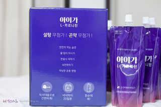 오엔엘 아이가 L-카르니틴 2박스 — 5점을 준 리뷰어가 2019년 4월 올린 사용 사진