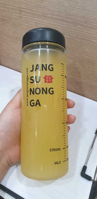 장수농가 리얼깔라만시 원샷 50ml 10팩+보틀 — 5점을 준 리뷰어가 2019년 6월 올린 사용 사진