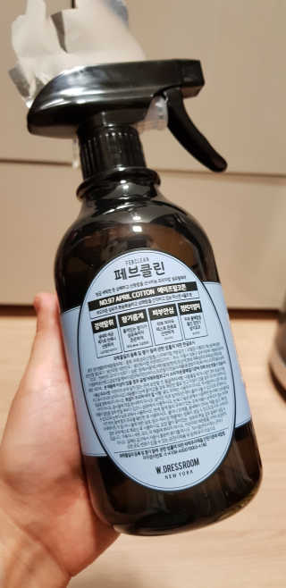 더블유드레스룸 페브클린 500ml — 5점을 준 리뷰어가 2018년 8월 올린 사용 사진