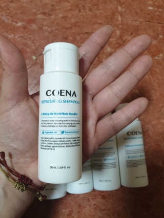 코에나샴푸 자연유래 식물성 코에나 샴푸 50ml — 5점을 준 리뷰어가 2020년 4월 올린 사용 사진