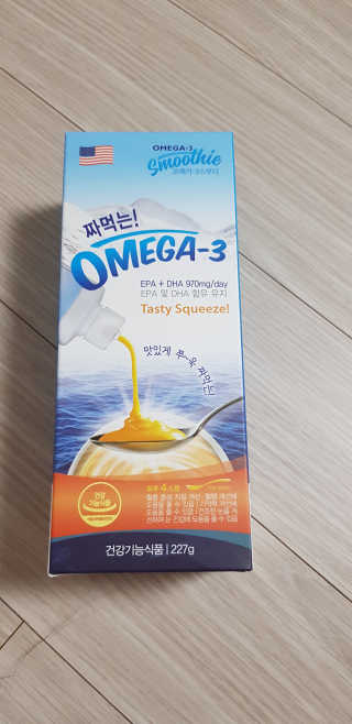 오메가-3스무디 [오메가스무디] 짜먹는 오메가3 DHA 임산부 어린이 — 3점을 준 리뷰어가 2019년 4월 올린 사용 사진