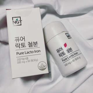 네츄럴굿띵스 퓨어 락토 철분 60일분 — 5점을 준 리뷰어가 2018년 2월 올린 사용 사진