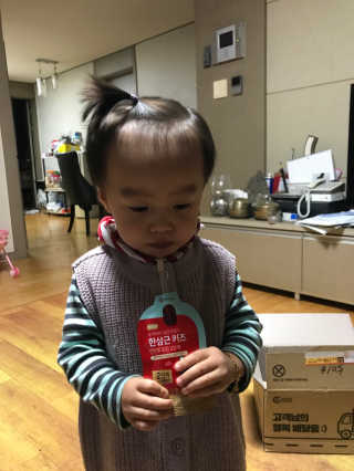 한삼근 블랙라벨 CJ헬스케어 한삼근 키즈 면역대장 2단계 — 4점을 준 리뷰어가 2019년 10월 올린 사용 사진