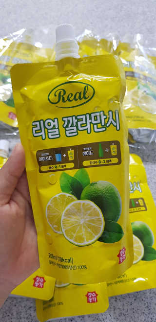 장수농가 리얼깔라만시 — 3.67점을 준 리뷰어가 2018년 6월 올린 사용 사진
