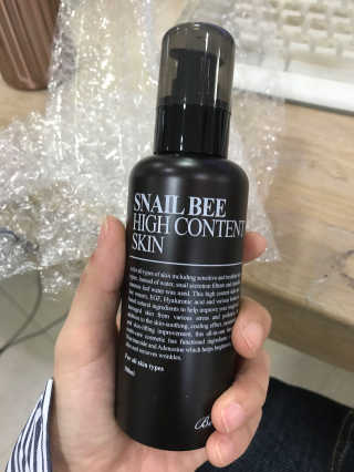 벤튼 스네일비 하이콘텐트 스킨 150ml — 5점을 준 리뷰어가 2017년 4월 올린 사용 사진