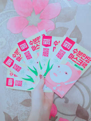 미팩토리 수분 만땅 마스크팩 5매 — 5점을 준 리뷰어가 2018년 2월 올린 사용 사진